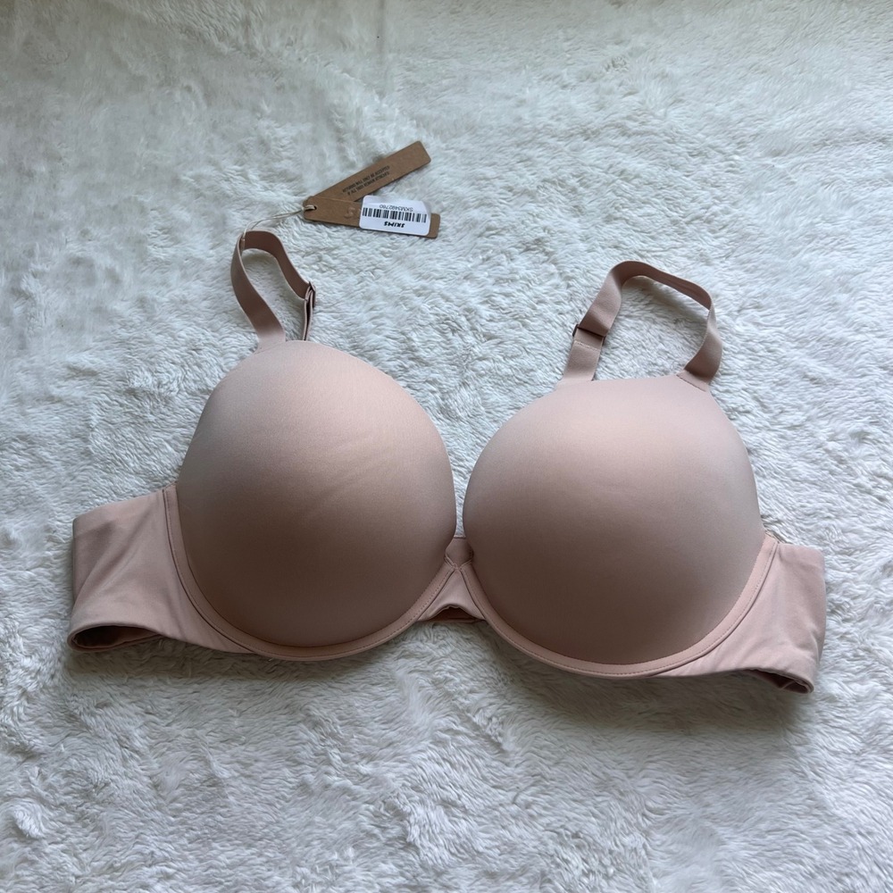 Skims Fits Everybody Push Up Demi Bra Mica BR-UWR-2295 Women's Size 44C NEW
